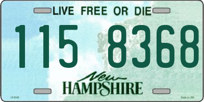 NH license plate 1158368