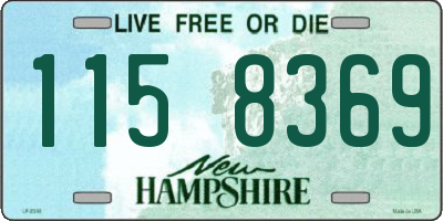 NH license plate 1158369