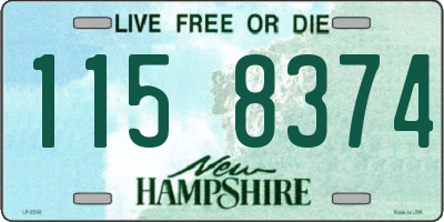 NH license plate 1158374