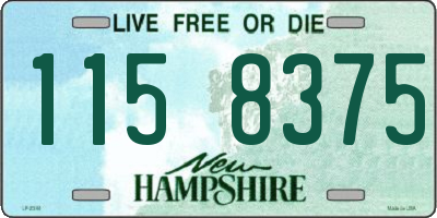 NH license plate 1158375