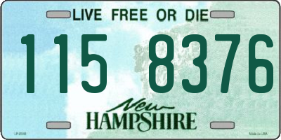 NH license plate 1158376