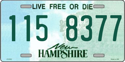 NH license plate 1158377