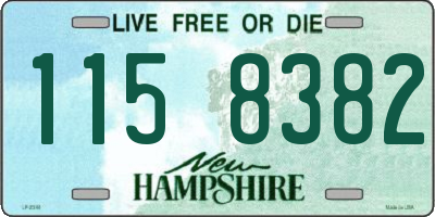 NH license plate 1158382