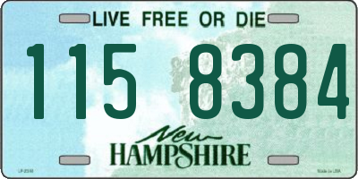 NH license plate 1158384