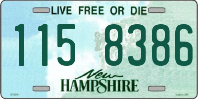NH license plate 1158386