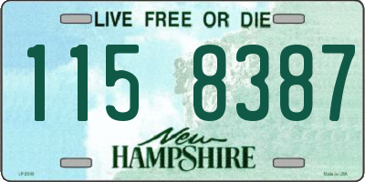 NH license plate 1158387