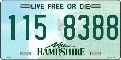 NH license plate 1158388