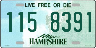 NH license plate 1158391