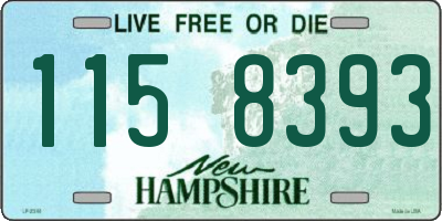 NH license plate 1158393