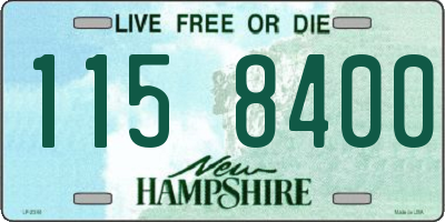 NH license plate 1158400