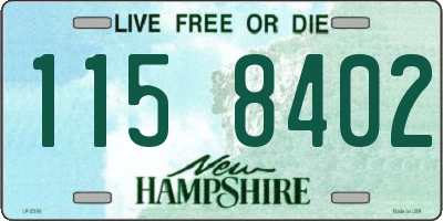 NH license plate 1158402
