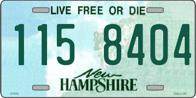 NH license plate 1158404