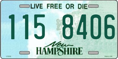 NH license plate 1158406