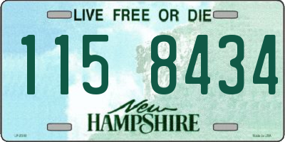 NH license plate 1158434