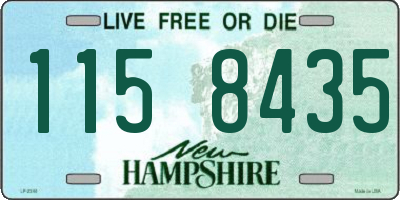 NH license plate 1158435