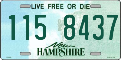 NH license plate 1158437