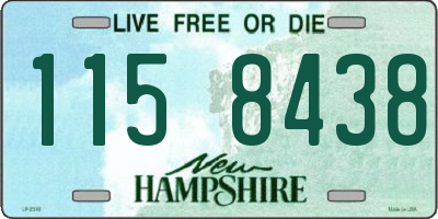 NH license plate 1158438