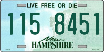 NH license plate 1158451
