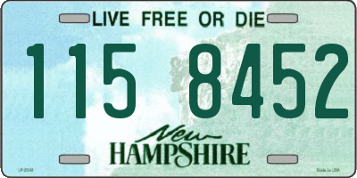 NH license plate 1158452