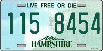 NH license plate 1158454