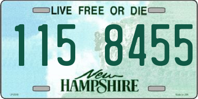 NH license plate 1158455