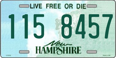NH license plate 1158457