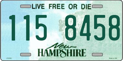 NH license plate 1158458
