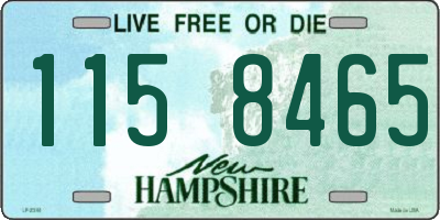 NH license plate 1158465
