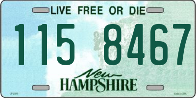 NH license plate 1158467