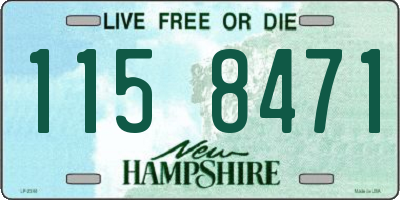 NH license plate 1158471