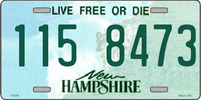 NH license plate 1158473