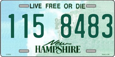 NH license plate 1158483