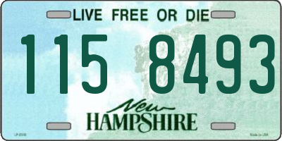 NH license plate 1158493