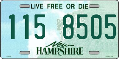 NH license plate 1158505