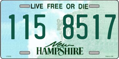 NH license plate 1158517