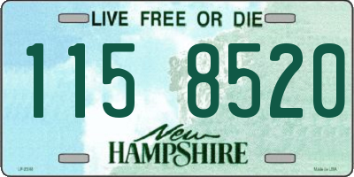 NH license plate 1158520