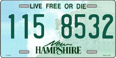 NH license plate 1158532