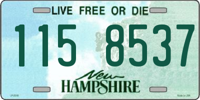 NH license plate 1158537