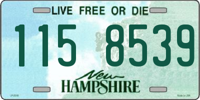 NH license plate 1158539