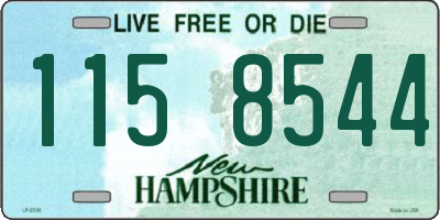 NH license plate 1158544