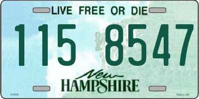 NH license plate 1158547