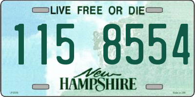 NH license plate 1158554