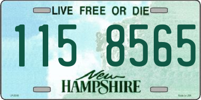 NH license plate 1158565