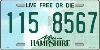NH license plate 1158567