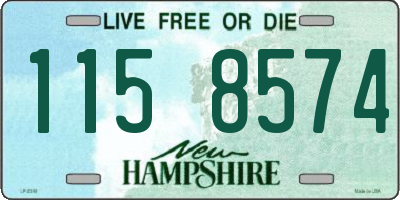 NH license plate 1158574
