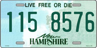 NH license plate 1158576