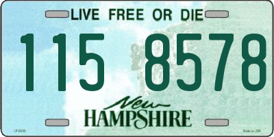 NH license plate 1158578