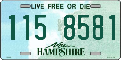 NH license plate 1158581