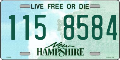 NH license plate 1158584