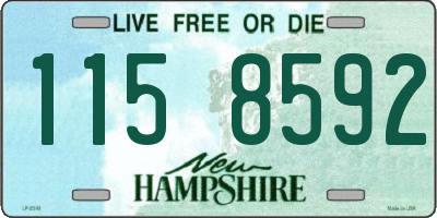 NH license plate 1158592